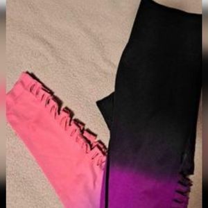 PINK Ombre Cool & Comfy Leggings-Small